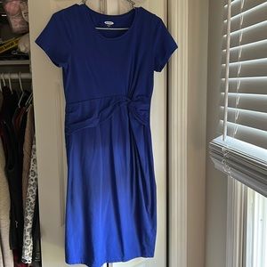 Blue maternity dress